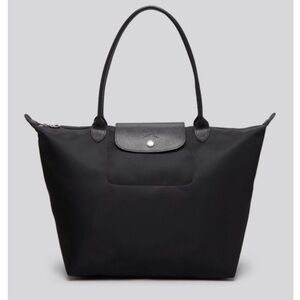 Longchamp Le Pliage Black Large Nylon Tote Bag